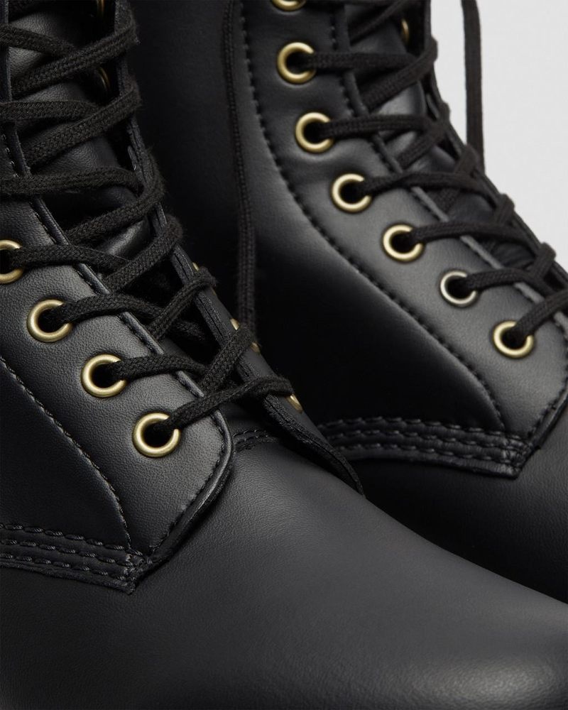 Black Dr Martens Vegan 1460 Felix Lace Up Boots (Felix Rub Off) Boots | WT76-P9EX