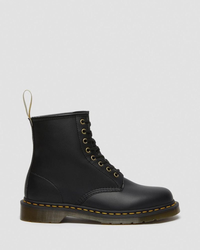 Black Dr Martens Vegan 1460 Felix Lace Up Boots (Felix Rub Off) Boots | WT76-P9EX