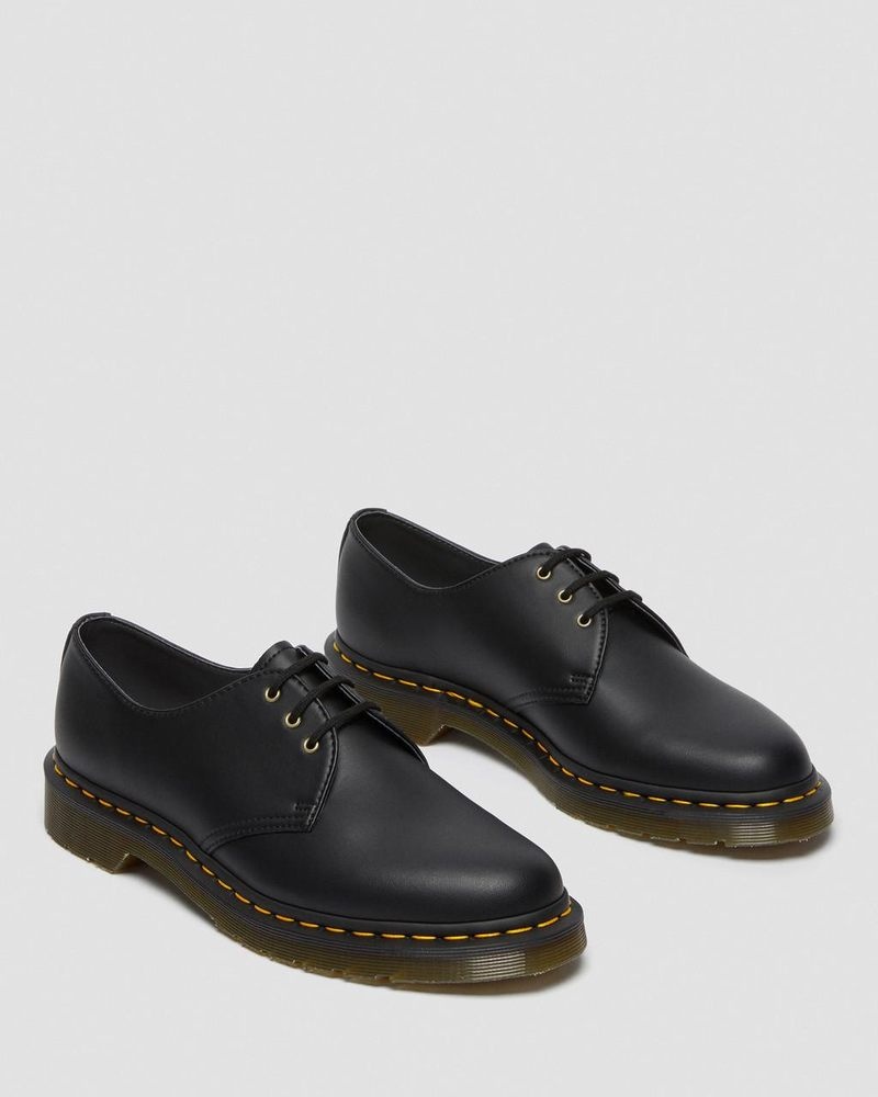 Black Dr Martens Vegan 1461 Felix Oxford Shoes (Felix Rub Off) Shoes | NO36-C2LA