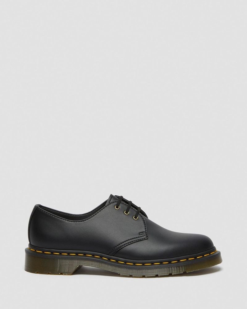 Black Dr Martens Vegan 1461 Felix Oxford Shoes (Felix Rub Off) Shoes | NO36-C2LA