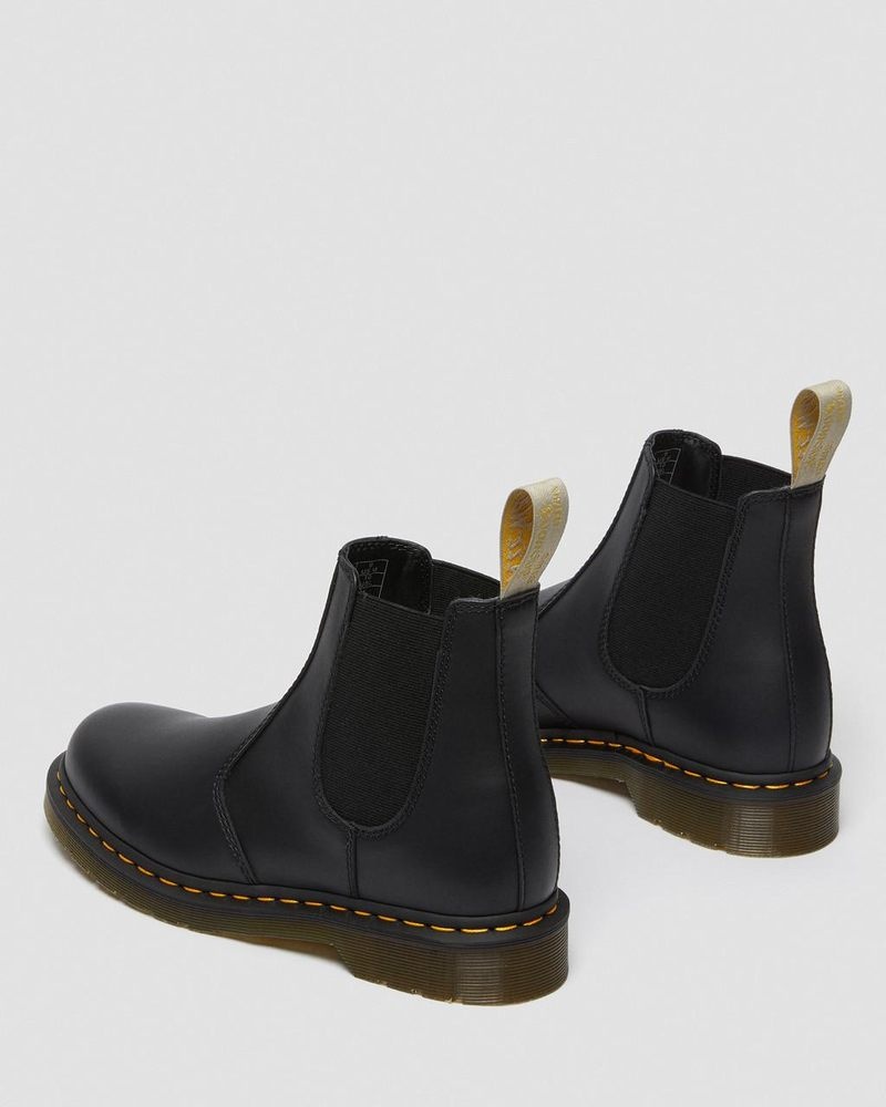 Black Dr Martens Vegan 2976 Felix Chelsea Boots (Felix Rub Off) Boots | BT37-H4OD