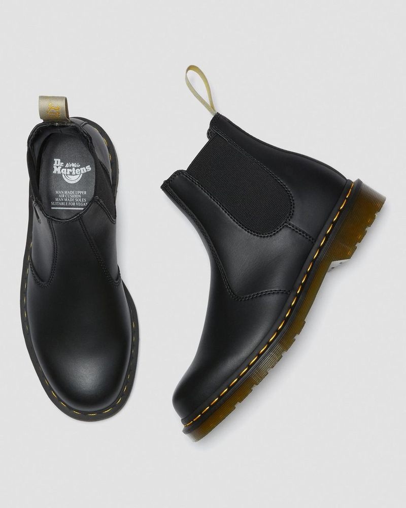 Black Dr Martens Vegan 2976 Felix Chelsea Boots (Felix Rub Off) Boots | BT37-H4OD