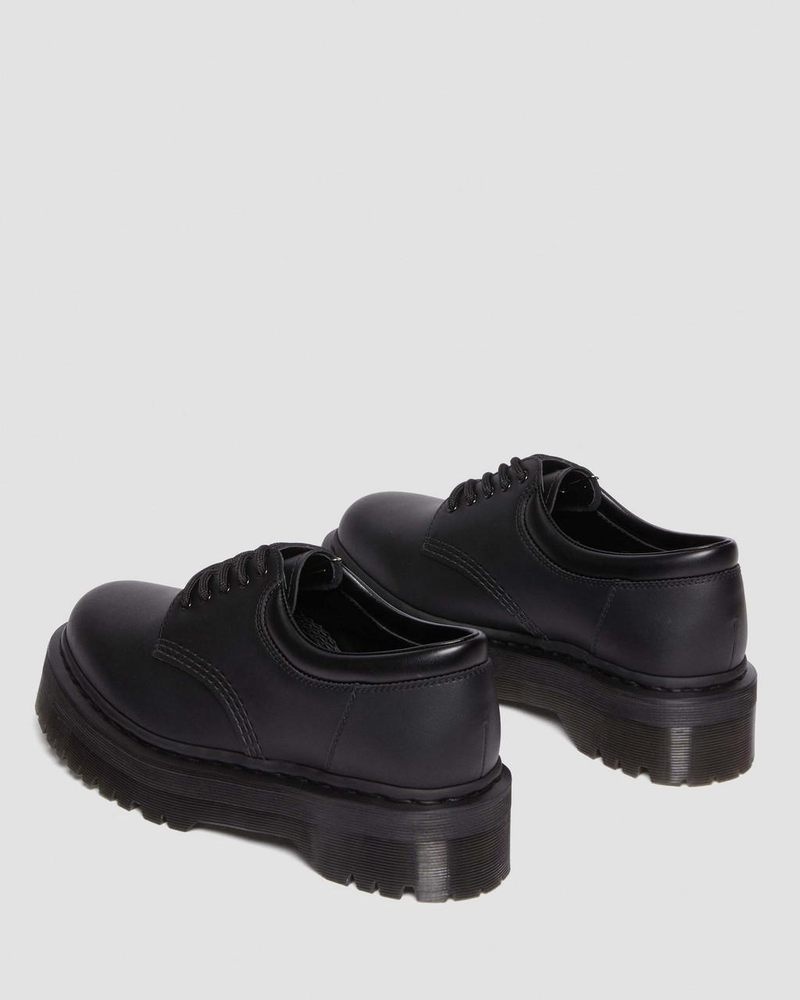 Black Dr Martens Vegan 8053 Felix Platform Casual Shoes (Felix Rub Off) Platforms | WA80-X3RW