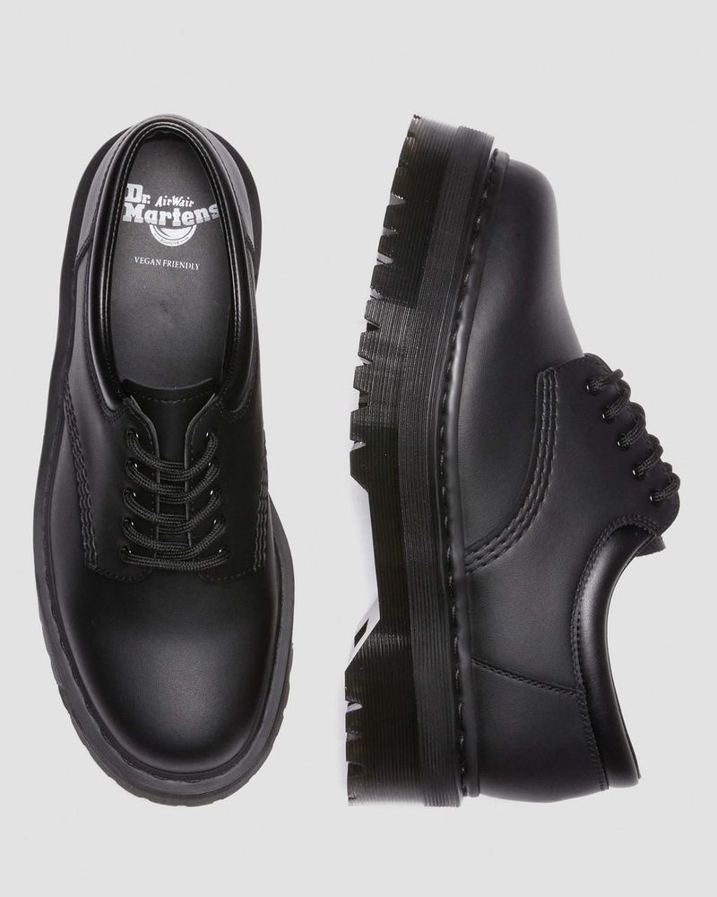 Black Dr Martens Vegan 8053 Felix Platform Casual Shoes (Felix Rub Off) Platforms | WA80-X3RW