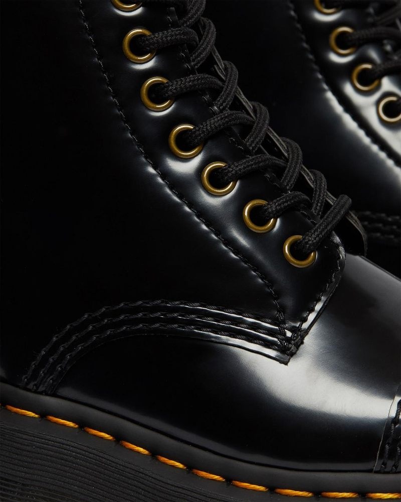 Black Dr Martens Vegan Sinclair Platform Boots (Oxford) Platforms Boots | ON91-D5XN