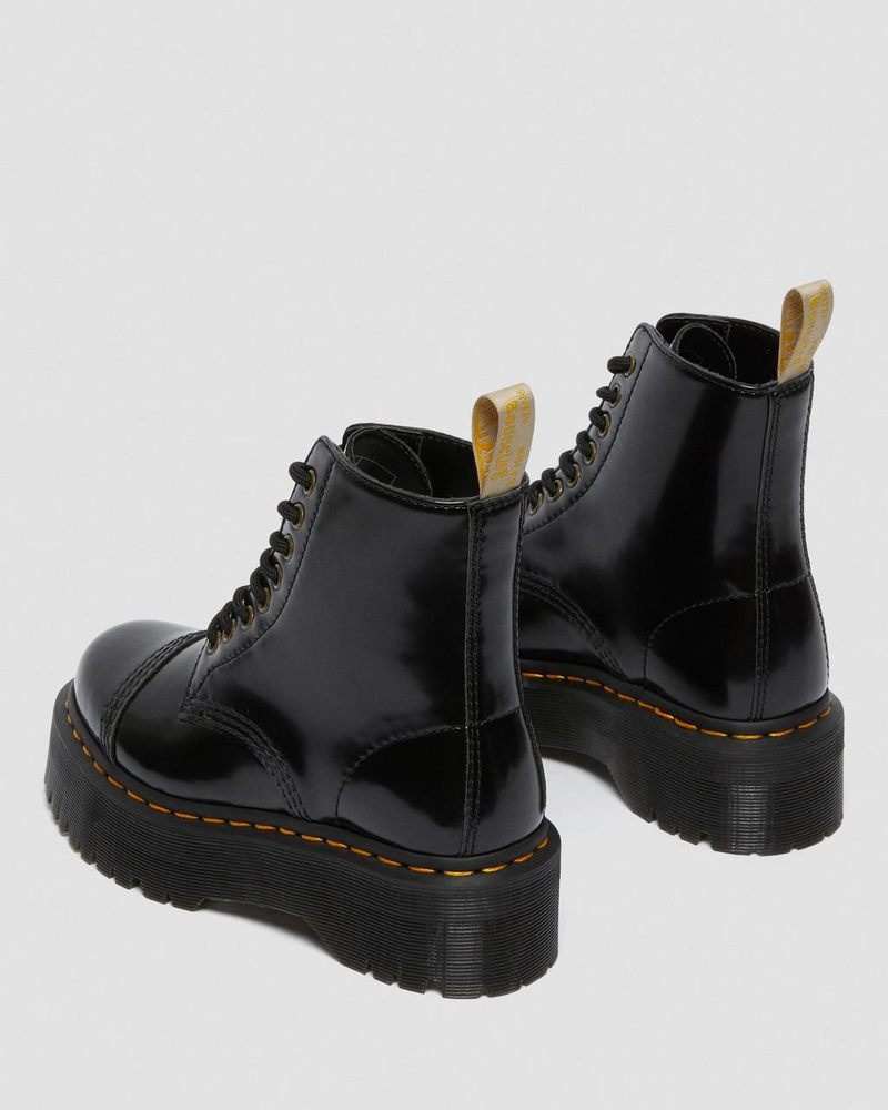 Black Dr Martens Vegan Sinclair Platform Boots (Oxford) Platforms Boots | ON91-D5XN