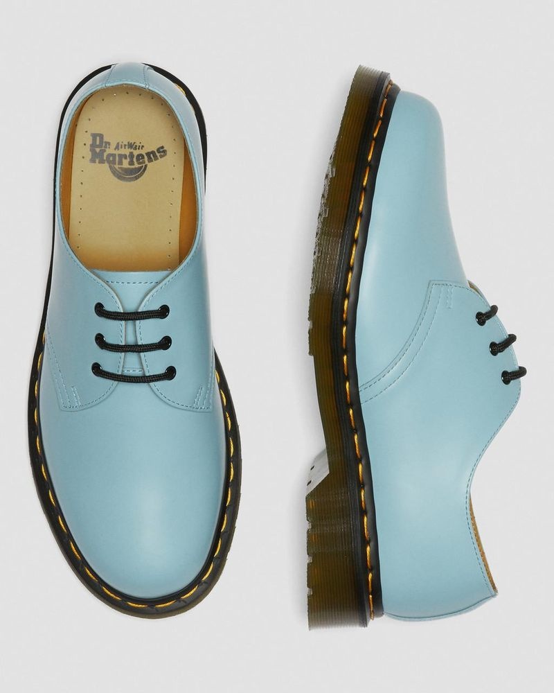 Blue Dr Martens 1461 Smooth Leather Oxford Shoes (Smooth Leather) Shoes | ND99-R0PP