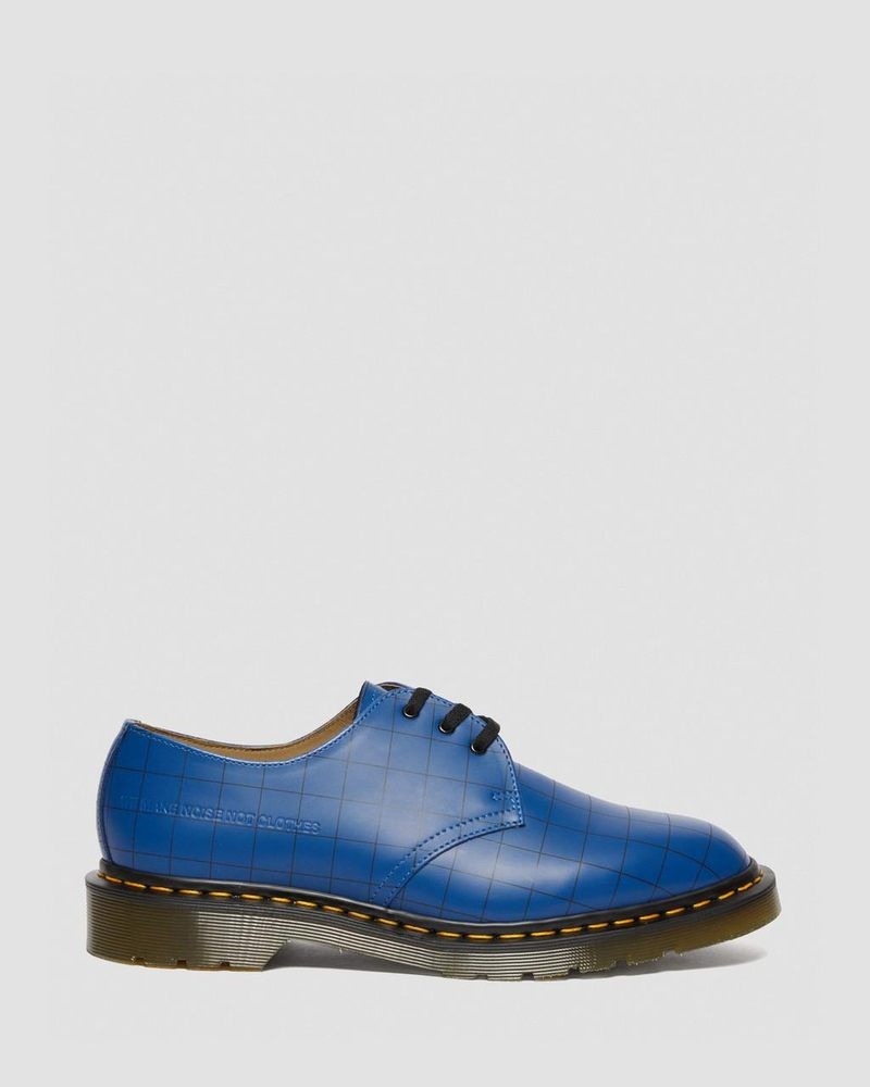 Blue Dr Martens 1461 Undercover Made in England Leather Oxford Shoes (Smooth Leather) Shoes | FA57-G5AG