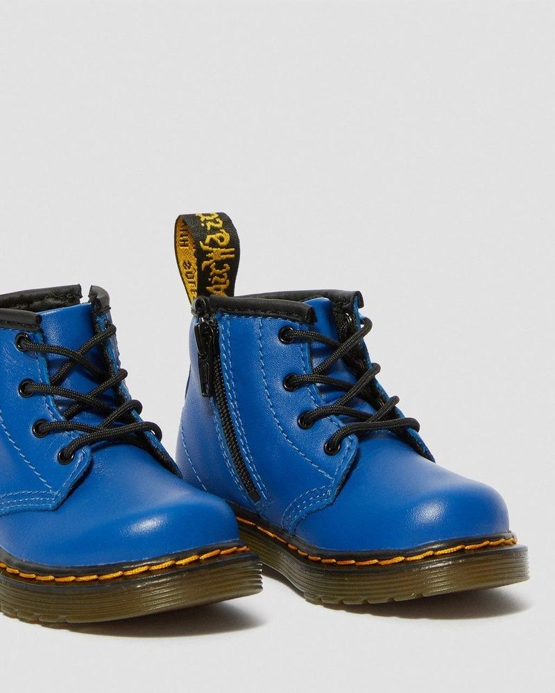 Blue Dr Martens Infant 1460 Leather Lace Up Boots (Romario) Boots | AF18-N3KS