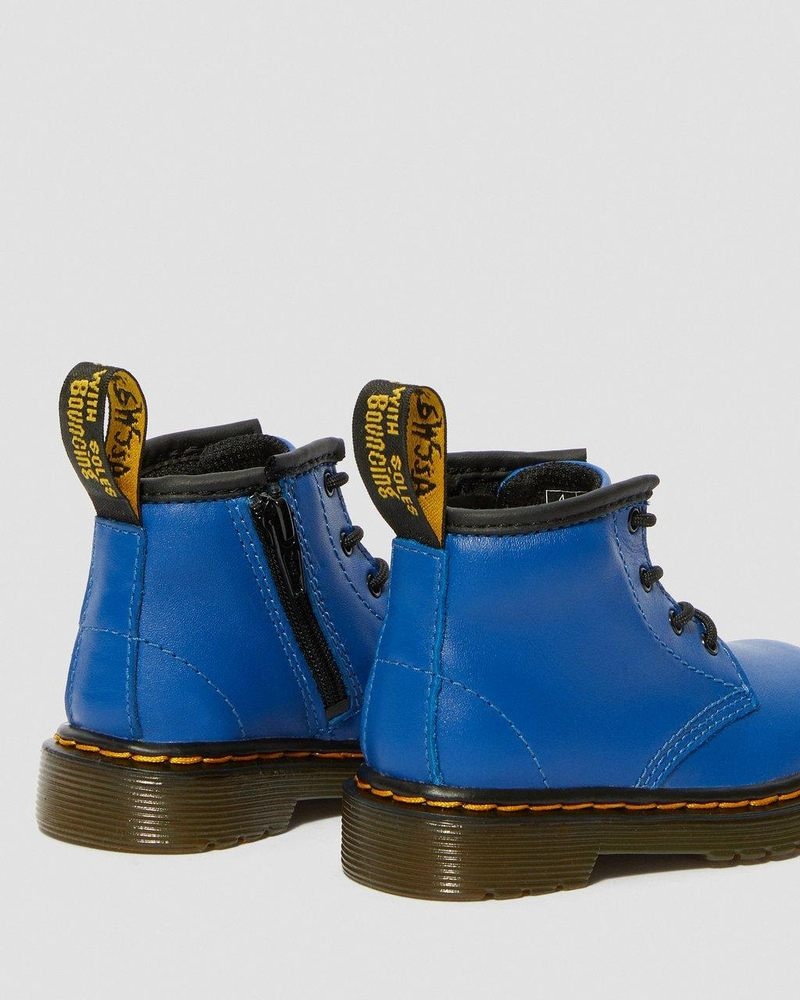 Blue Dr Martens Infant 1460 Leather Lace Up Boots (Romario) Boots | AF18-N3KS