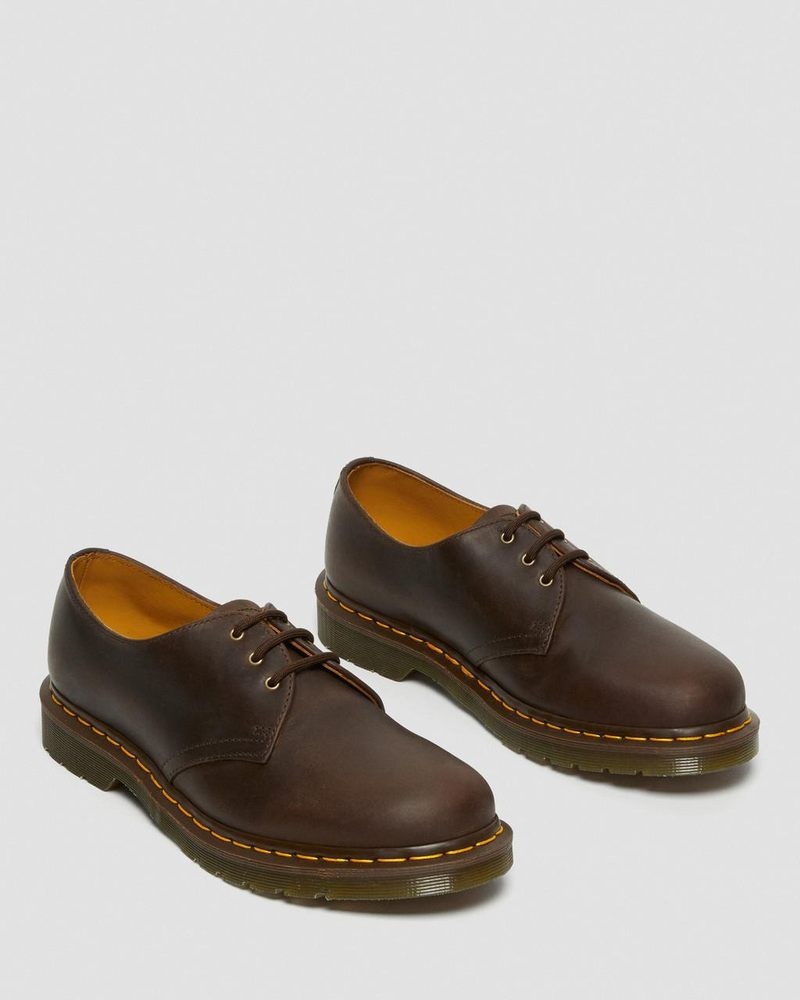 Brown Dr Martens 1461 Crazy Horse Leather Oxford Shoes (Crazy Horse) Shoes | QO02-J4WG