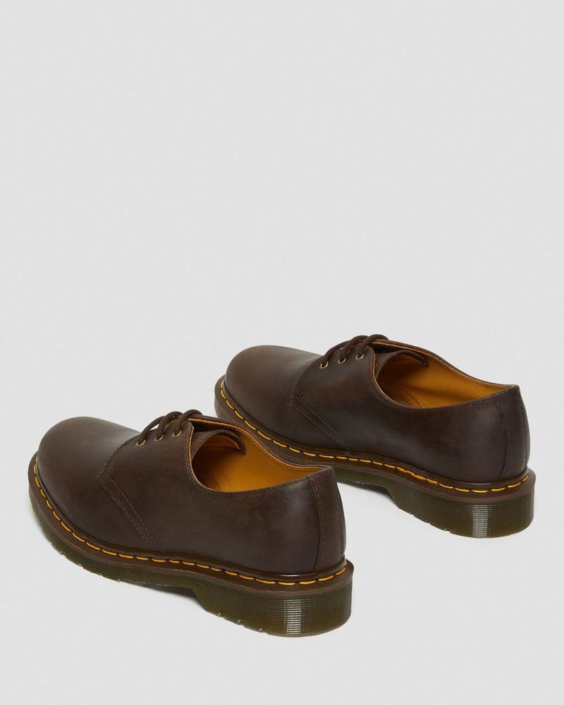 Brown Dr Martens 1461 Crazy Horse Leather Oxford Shoes (Crazy Horse) Shoes | QO02-J4WG