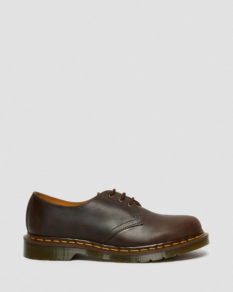 Brown Dr Martens 1461 Crazy Horse Leather Oxford Shoes (Crazy Horse) Shoes | QO02-J4WG