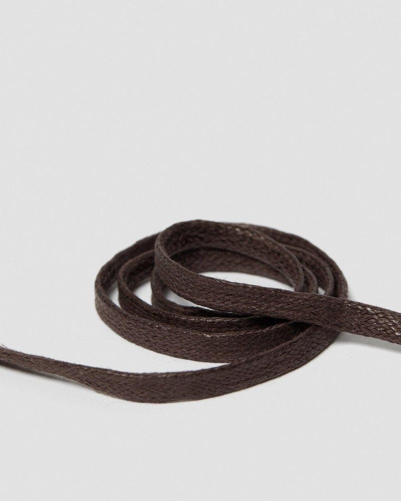 Brown Dr Martens 26 Inch Waxed Flat Shoe Laces (3 Eye) (Tetoron) Shoe Laces | FS17-O2IO