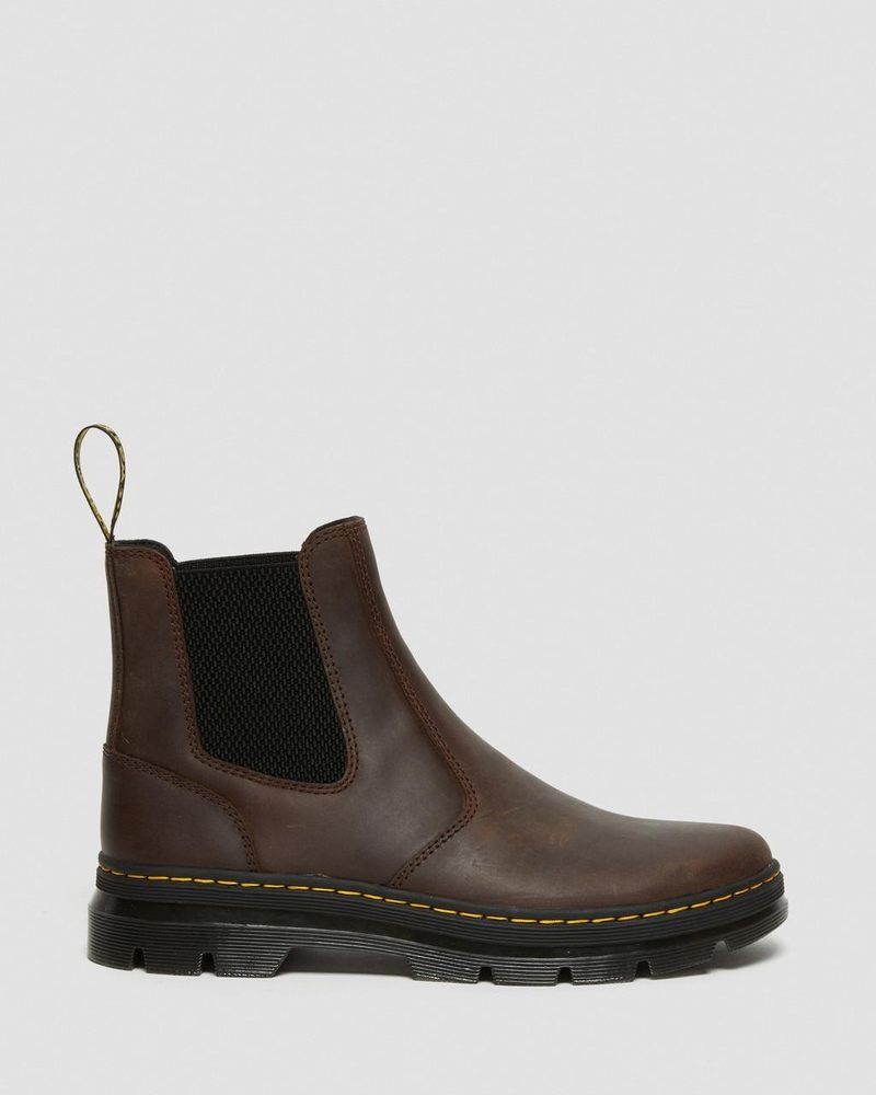 Brown Dr Martens Embury Crazy Horse Leather Casual Boots (Crazy Horse) Boots | VB39-X9EQ