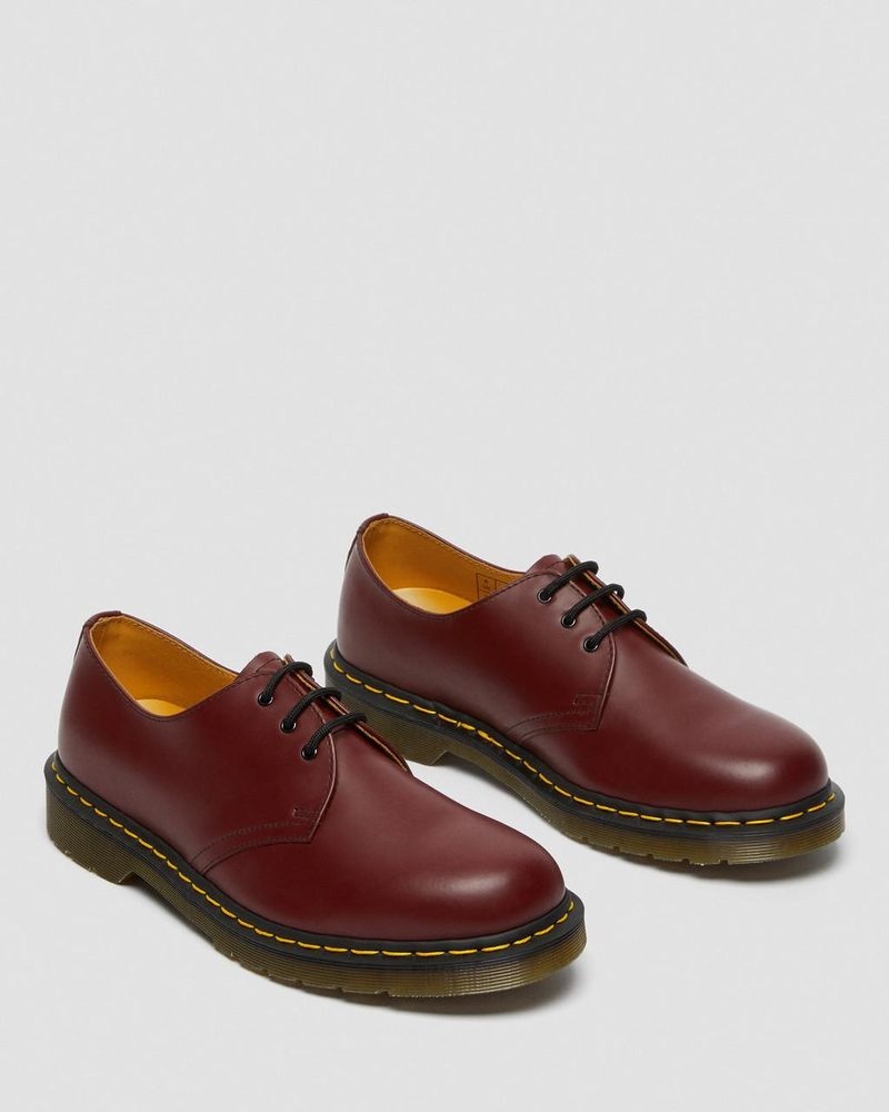 Cherry Red Dr Martens 1461 Smooth Leather Oxford Shoes (Smooth Leather) Shoes | HI33-O5MP