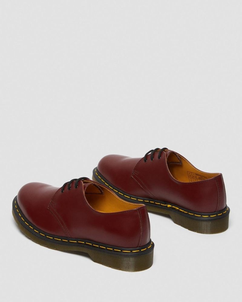 Cherry Red Dr Martens 1461 Smooth Leather Oxford Shoes (Smooth Leather) Shoes | HI33-O5MP