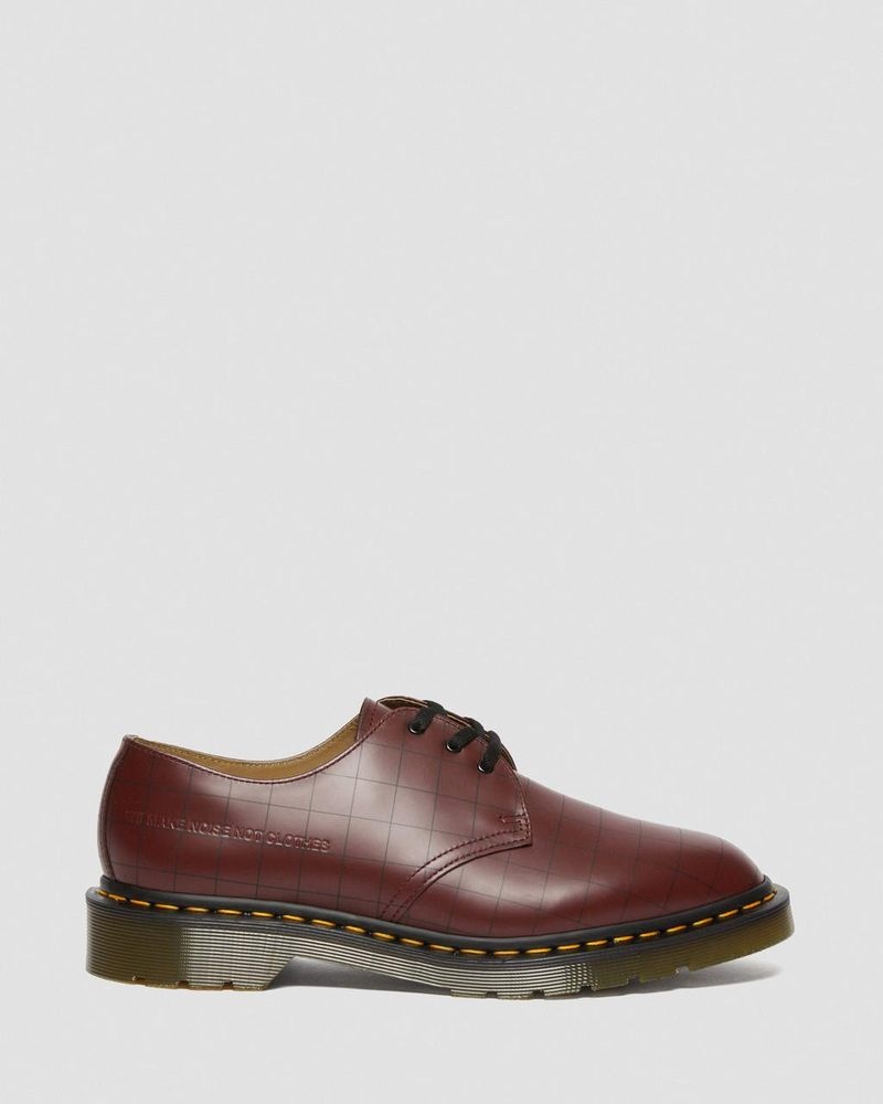 Cherry Red Dr Martens 1461 Undercover Made in England Leather Oxford Shoes (Smooth Leather) Shoes | IH38-H8WY