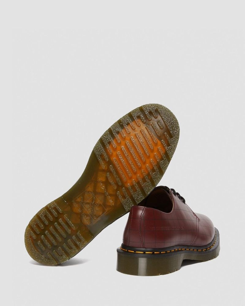 Cherry Red Dr Martens 1461 Undercover Made in England Leather Oxford Shoes (Smooth Leather) Shoes | JO48-B5ZX