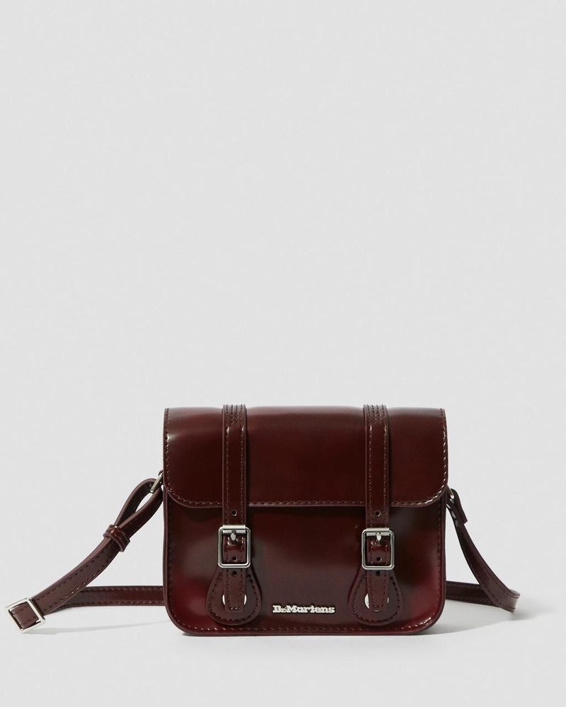 Cherry Red Dr Martens 7 Inch Vegan Crossbody Bag (Oxford Rub Off) Bags & Backpacks | ZF36-T0JM