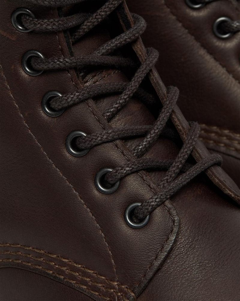 Dark Brown Dr Martens 1460 Pascal Warmwair Leather Lace Up Boots (Valor Wp) Boots | DQ80-U7HJ