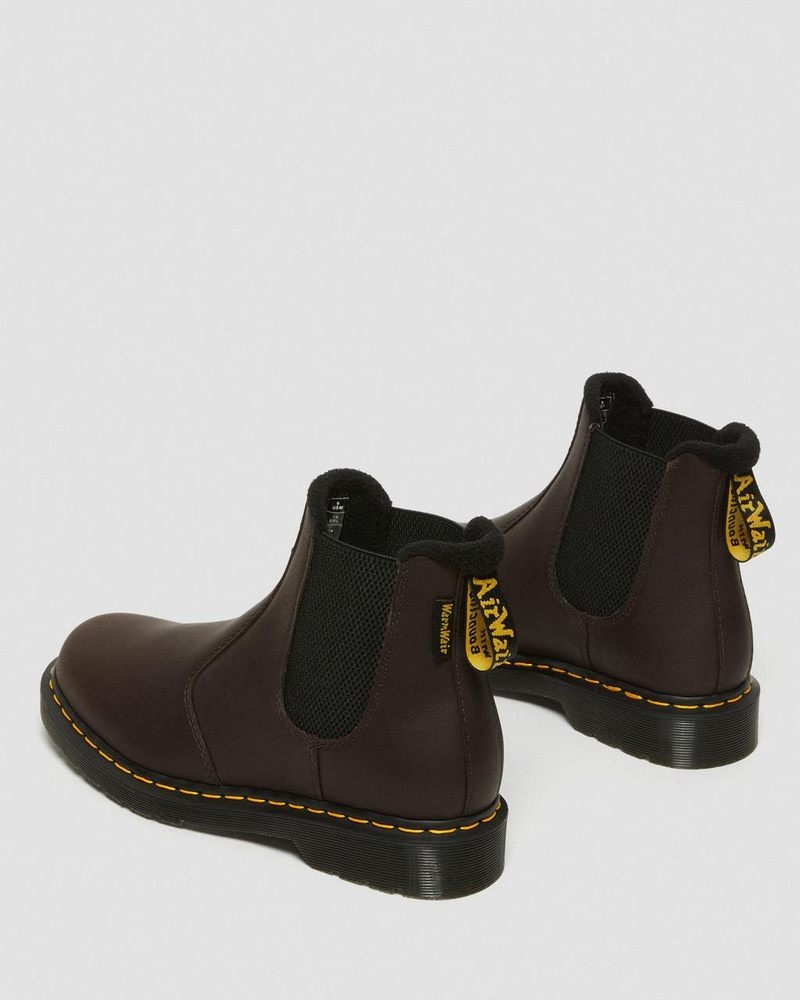 Dark Brown Dr Martens 2976 Warmwair Leather Chelsea Boots (Valor Wp) Boots | KN32-F6TP