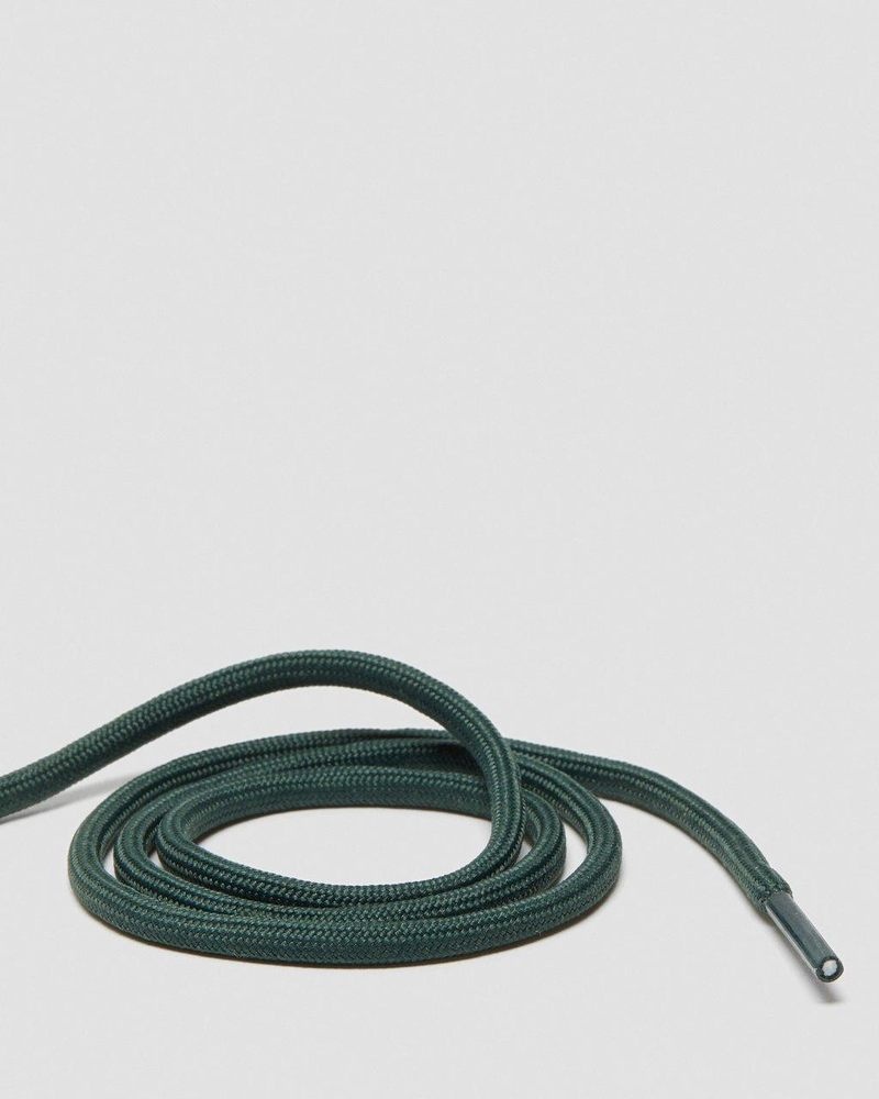 Dark Green Dr Martens 26 Inch Round Shoe Laces (3-Eye) (Cotton) Shoe Laces | QC05-Y0HZ