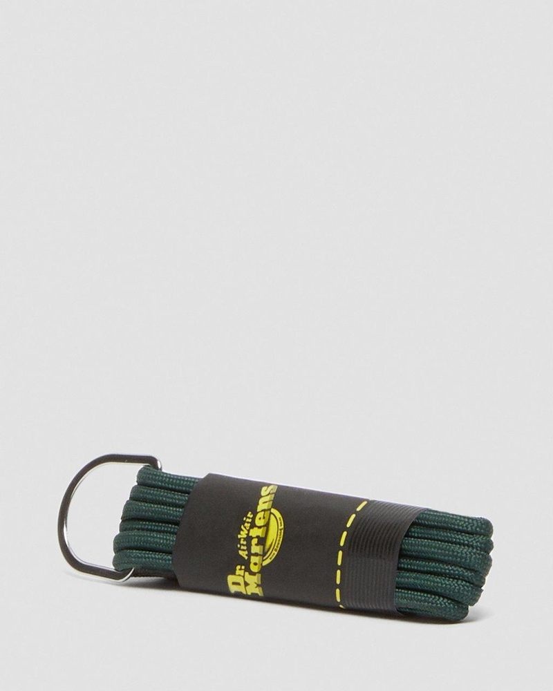 Dark Green Dr Martens 26 Inch Round Shoe Laces (3-Eye) (Cotton) Shoe Laces | QC05-Y0HZ