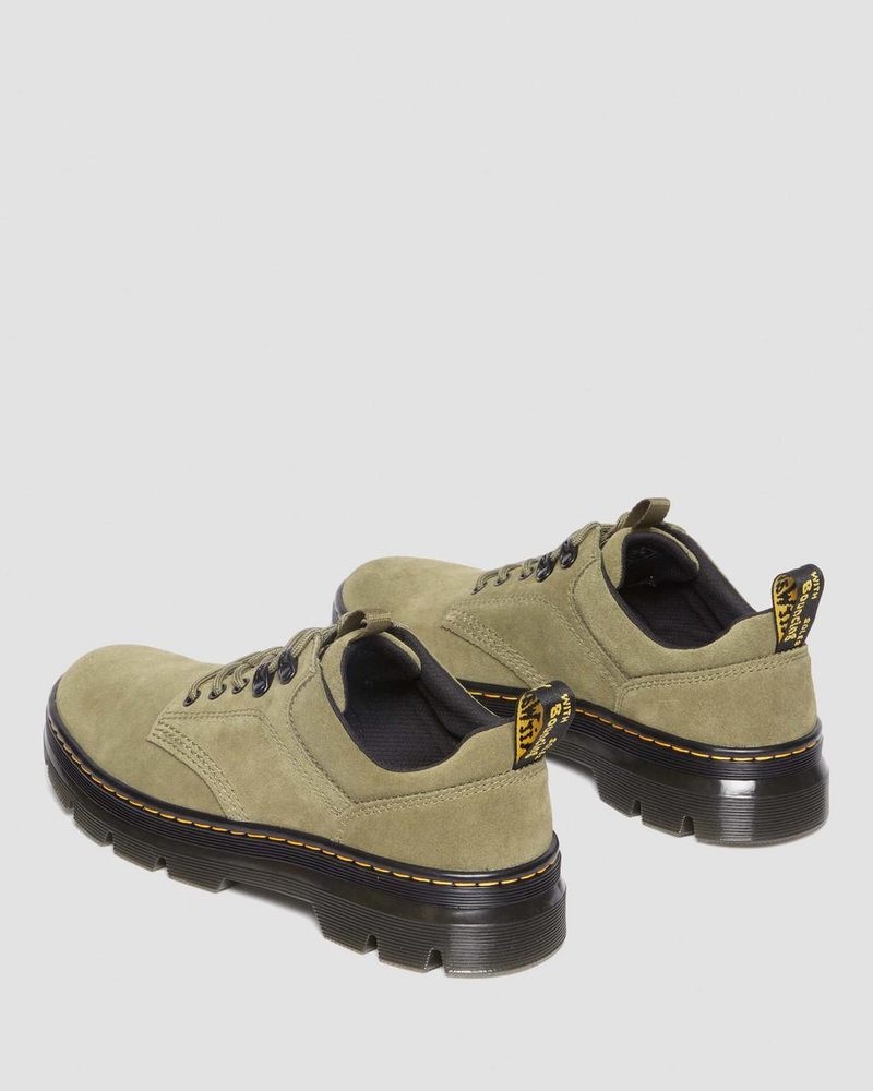 Dms Olive Dr Martens Reeder Suede Utility Shoes (E.H.Suede) Shoes | RW91-T7XF