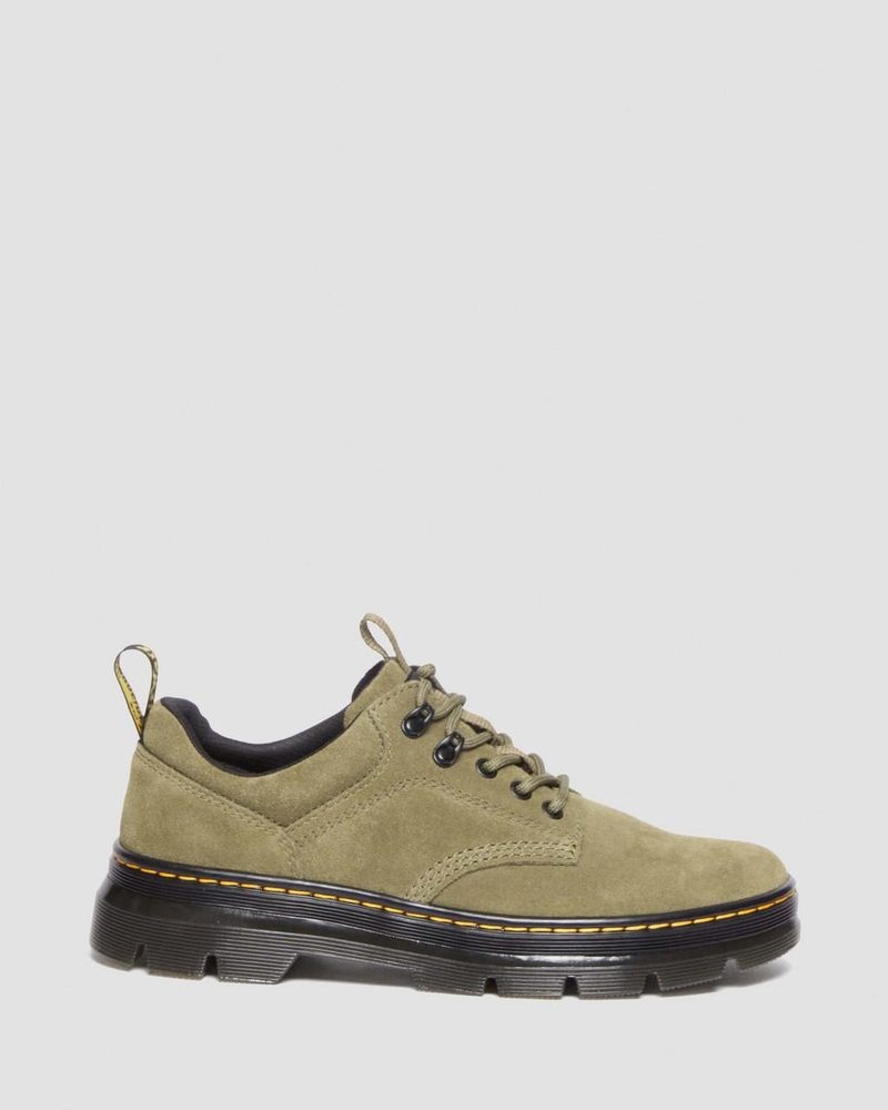 Dms Olive Dr Martens Reeder Suede Utility Shoes (E.H.Suede) Shoes | RW91-T7XF