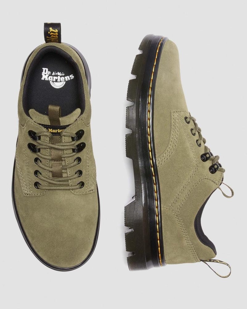 Dms Olive Dr Martens Reeder Suede Utility Shoes (E.H.Suede) Shoes | RW91-T7XF