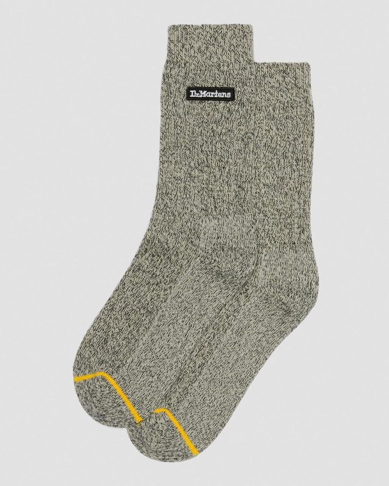 Ecru Dr Martens Merino Organic Cotton Blend Socks (Organic Cotton Blend) Socks | ZD01-V4VO