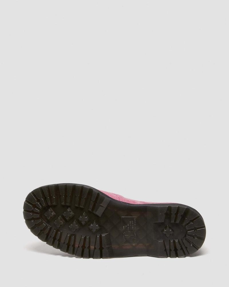 Fondant Pink Dr Martens Ramsey Suede Kiltie Buckle Creepers (Desert Oasis Suede) Shoes | QL39-T3QJ