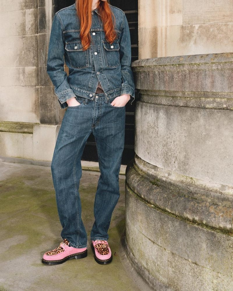 Fondant Pink / Leopard Dr Martens Adrian Hair-On Leopard Snaffle Loafers (Hair On+Desert Oasis Suede) Shoes | FP49-B0GN