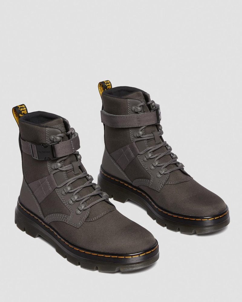 Gunmetal Dr Martens Combs Tech II Extra Tough Utility Boots (Ajax+Extra Tough 50/50) Shoes | DB65-E5TW