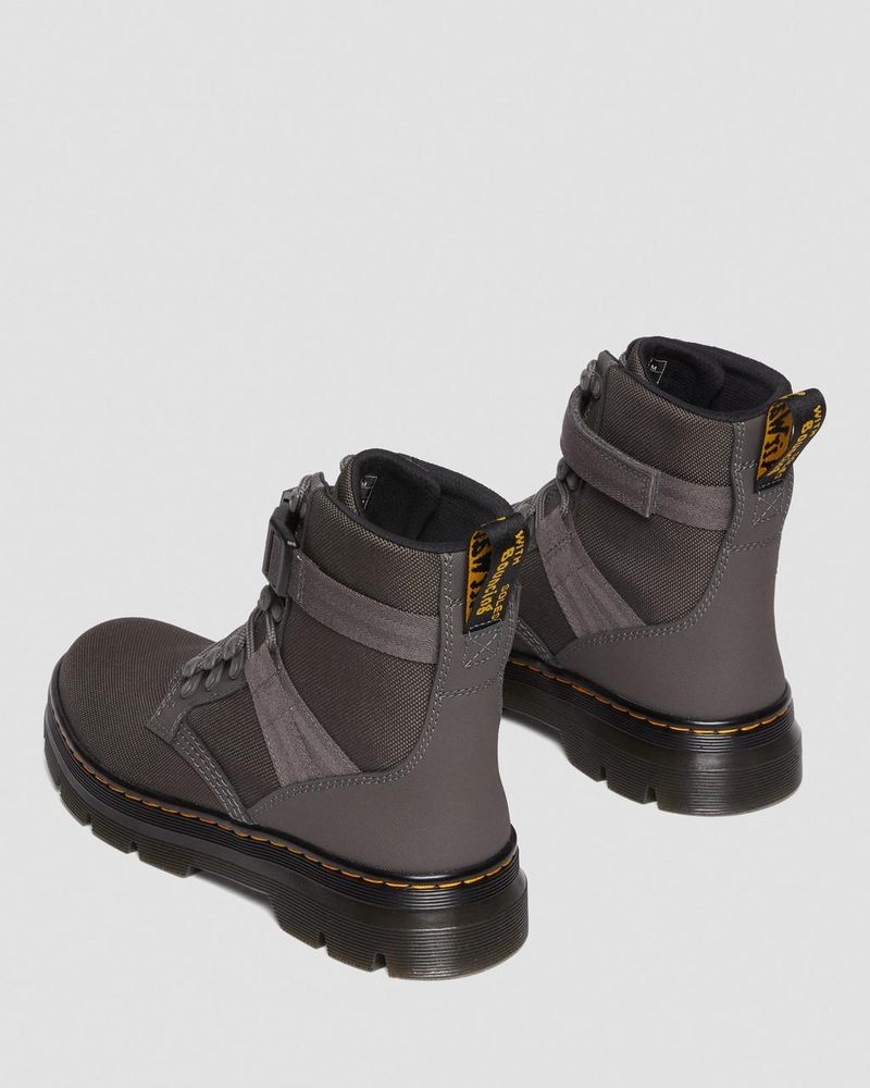 Gunmetal Dr Martens Combs Tech II Extra Tough Utility Boots (Ajax+Extra Tough 50/50) Shoes | DB65-E5TW