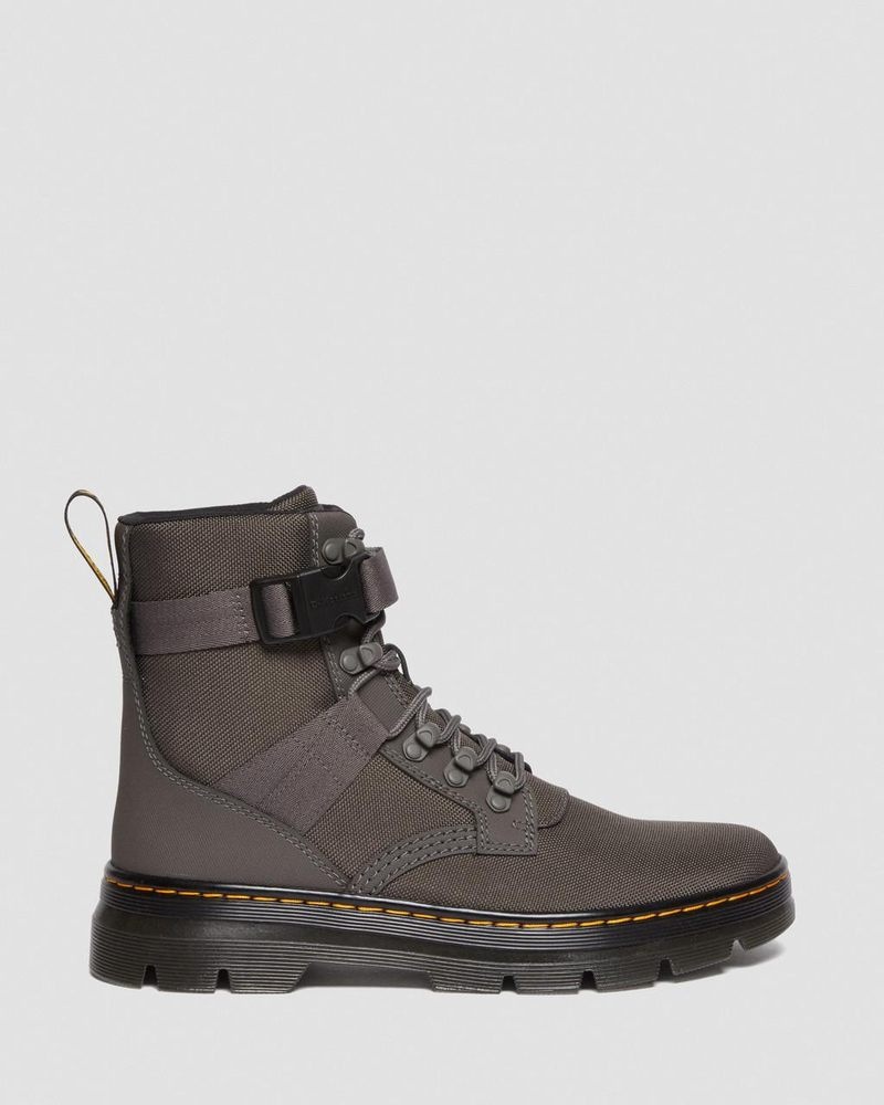 Gunmetal Dr Martens Combs Tech II Extra Tough Utility Boots (Ajax+Extra Tough 50/50) Shoes | DB65-E5TW