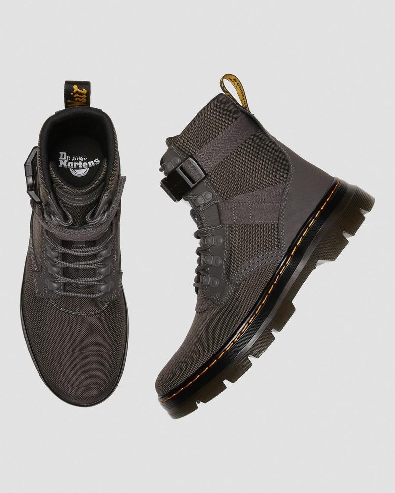 Gunmetal Dr Martens Combs Tech II Extra Tough Utility Boots (Ajax+Extra Tough 50/50) Shoes | DB65-E5TW