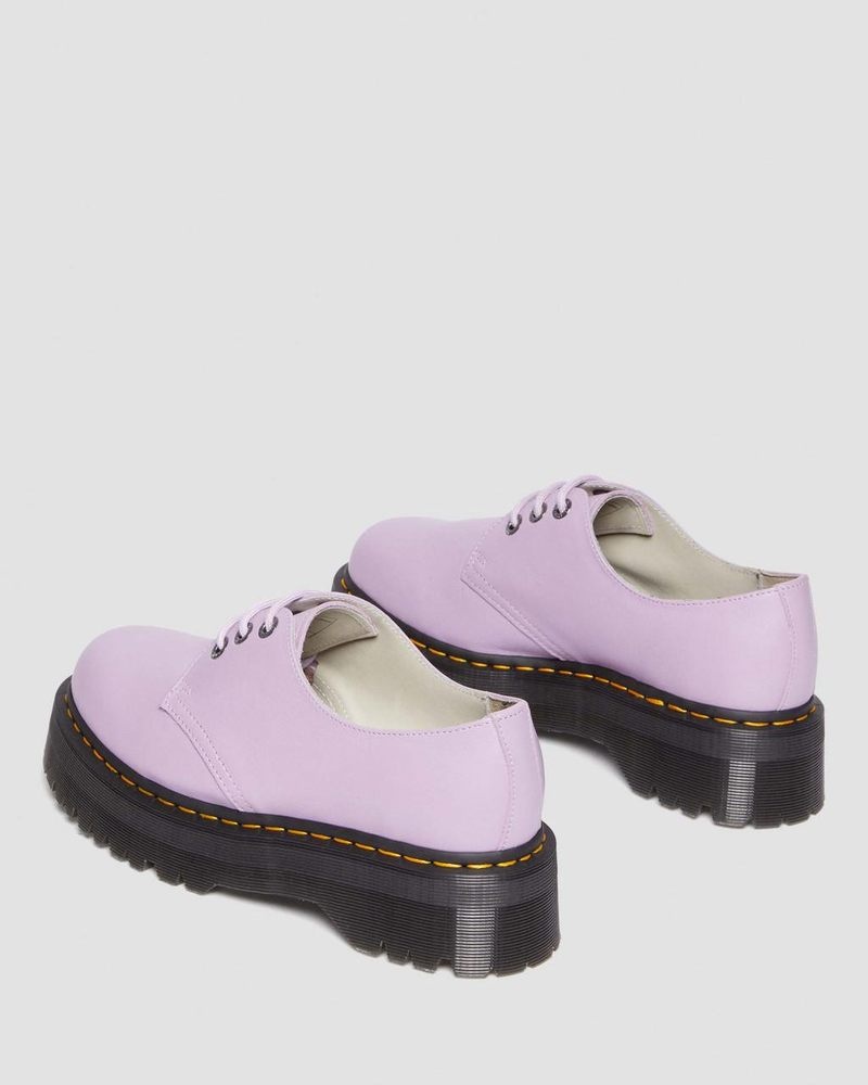 Lilac Dr Martens 1461 II Pisa Leather Platform Shoes (Pisa) Platforms Shoes | GB23-B0WA