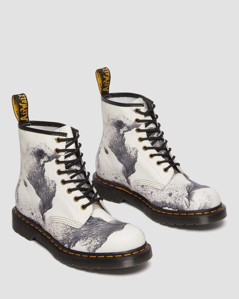 MULTI Dr Martens 1460 Tate 'Decalcomania' Backhand Leather Lace Up Boots (Backhand) Boots | XM28-M9RS