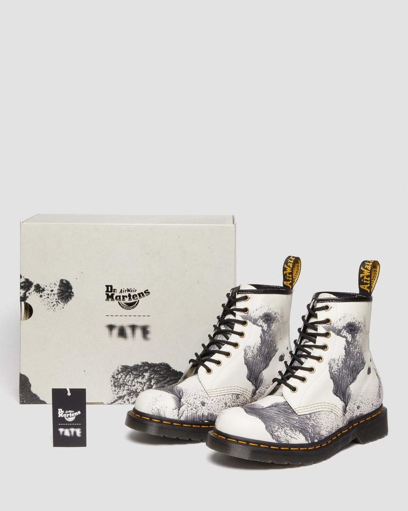 MULTI Dr Martens 1460 Tate 'Decalcomania' Backhand Leather Lace Up Boots (Backhand) Boots | XM28-M9RS