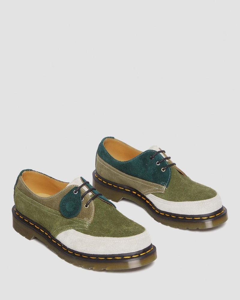 MULTI Dr Martens 1461 Made in England Deadstock Leather Oxford Shoes (Quilon + Suede) Shoes | DE68-V7ZK