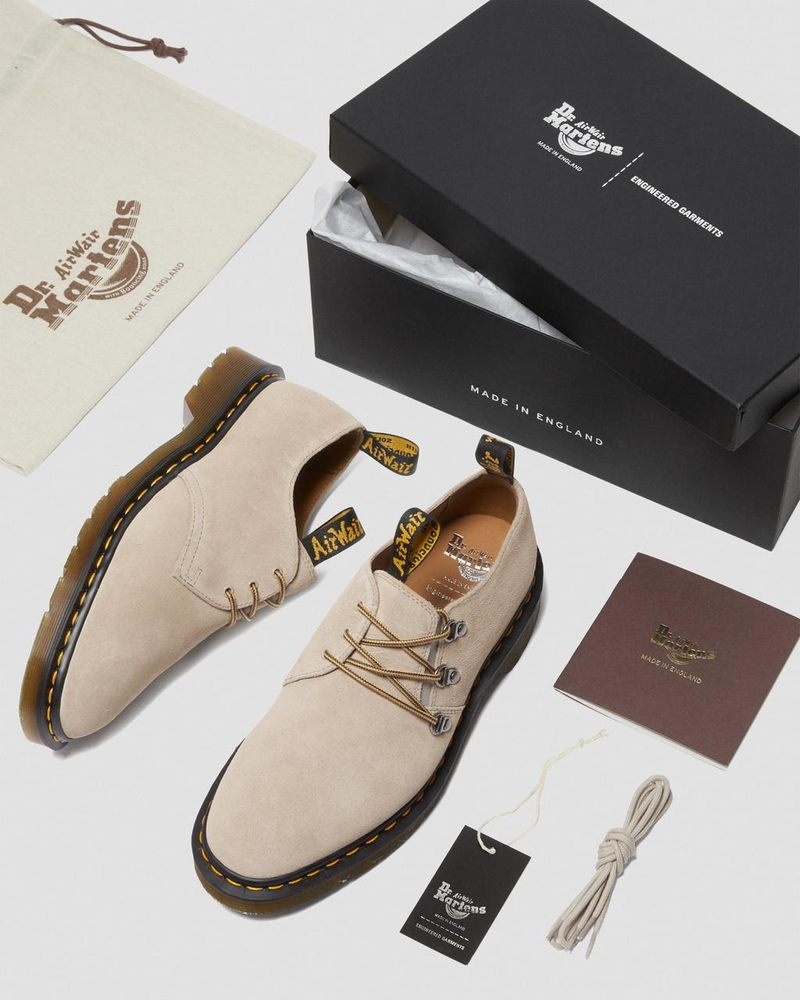 Milkshake Dr Martens 1461 Engineered Garments Suede Oxford Shoes (Suede) Shoes | AT07-R6TN