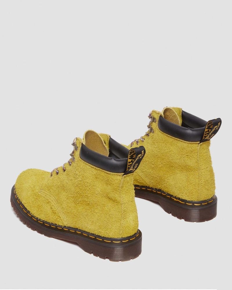 Moss Green Dr Martens 939 Ben Suede Padded Collar Lace Up Boots (Long Napped Suede) Boots | IM35-A2KZ