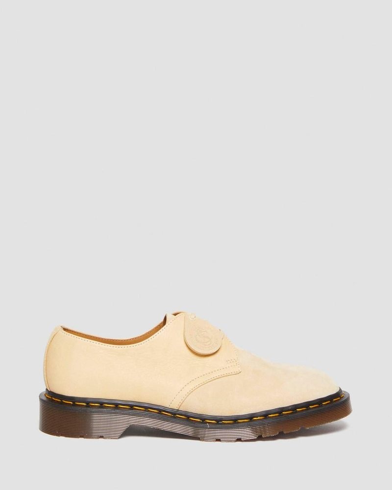 Mustard Dr Martens 1461 Made in England Suede Oxford Shoes (Reverse Grain Suede) Shoes | VD45-T1ND