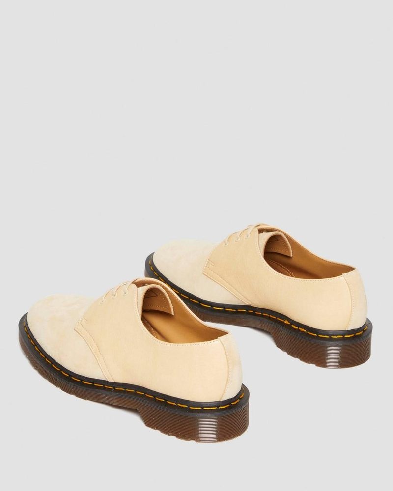 Mustard Dr Martens 1461 Made in England Suede Oxford Shoes (Reverse Grain Suede) Shoes | ET73-Q8QP