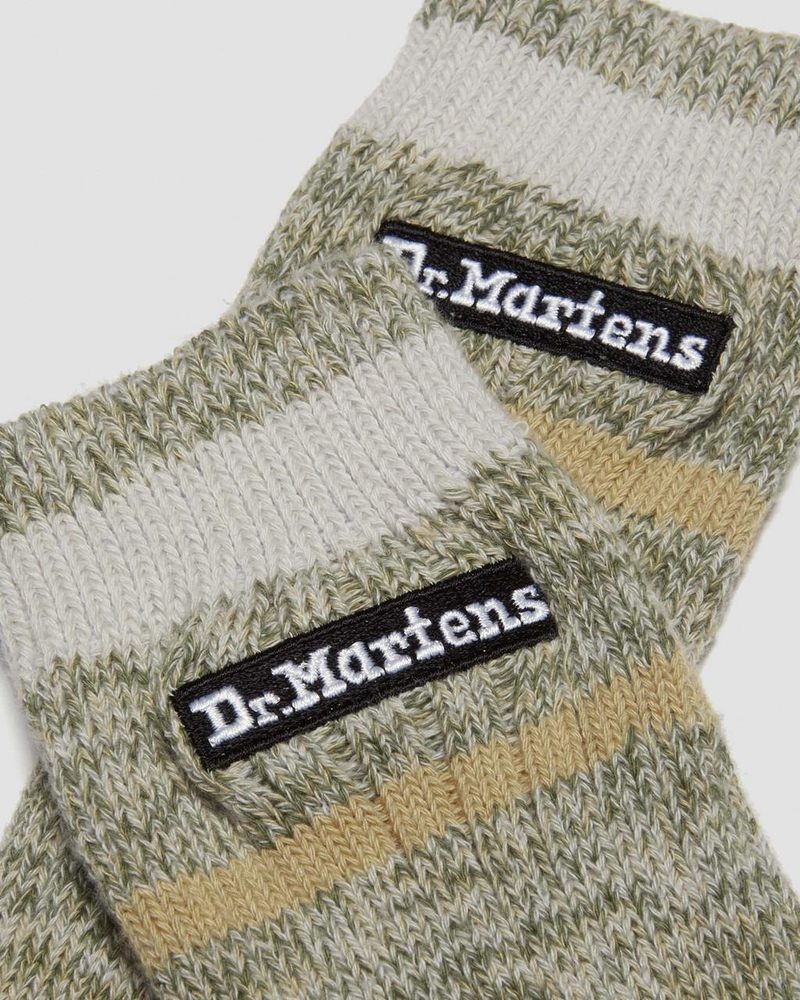 Muted Olive Dr Martens Marl Organic Socks (Cotton Blend) Socks | KB28-O7PH