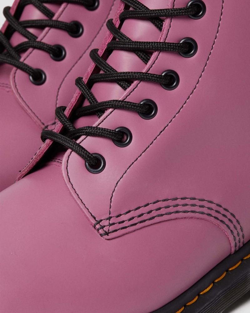 Muted Purple Dr Martens 1460 Smooth Leather Lace Up Boots (Smooth Leather) Boots | AA12-Y7SJ