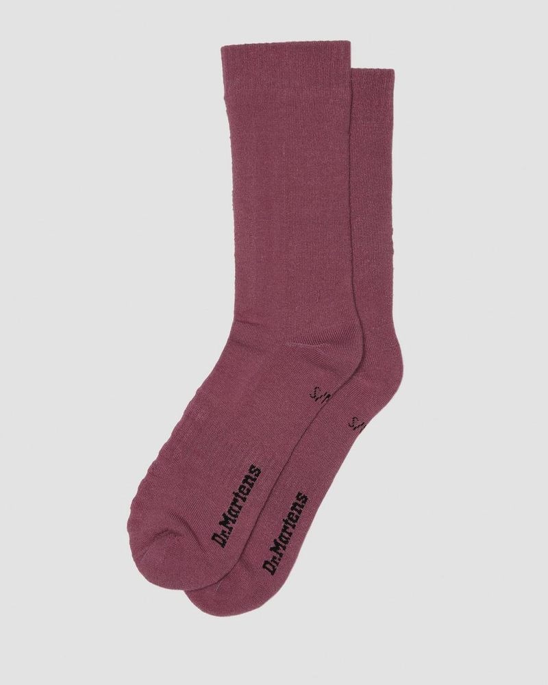 Muted Purple Dr Martens Double Doc Cotton Blend Socks (Cotton Blend) Socks | SV34-T5ON