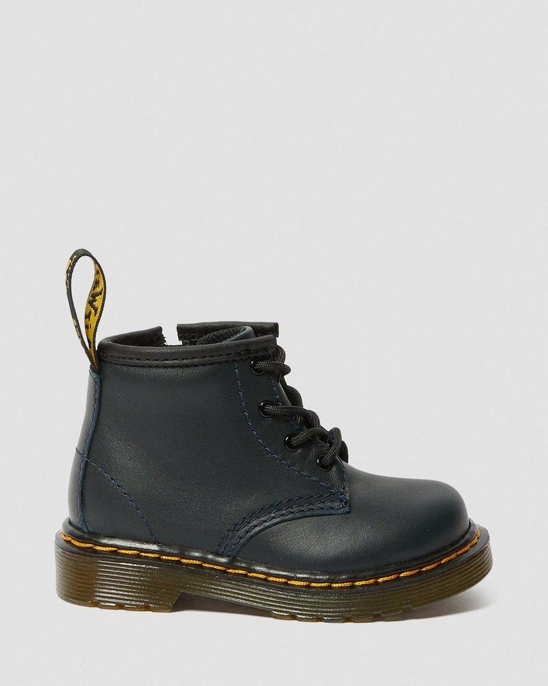 Navy Dr Martens Infant 1460 Leather Lace Up Boots (Romario) Boots | BA98-A0QD